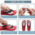 thumbnail image 4 of Pads for Thong Sandals Flip-Flops, Self-Adhesive Gel Cushion Pad Non Slip Sandal Insoles Thong Slipper, 2 Pairs (D-2)-YuJia, 4 of 5