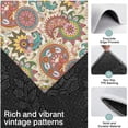 thumbnail image 3 of Multicolor Ethnic Paisley and Floral Pattern Kitchen Rugs Sets Of 3,Kitchen Runner Rugs Non Skid Washable,Decorative Kitchen Floor Mats for Kitchen,Sink,Laundry,17"x30"+ 17"x47" + 17"x59", 3 of 6