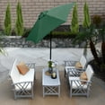 thumbnail image 7 of Astella 92.5" Hunter Green Solid Print Hexagon Market Patio Umbrella, 7 of 7