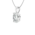 thumbnail image 5 of Unique Moments IGI Certified 2 Carat Oval Cut Lab Grown Diamond Solitaire Pendant Necklace In 14K White Gold For Women, 5 of 5