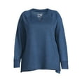 thumbnail image 5 of Terra & Sky Women's Plus Size French Terry Sweatshirt, 5 of 5