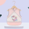 thumbnail image 3 of Mono de verano para niños, baberos para comer para bebés, delantal impermeable antisuciedad para niños, ropa protectora sin mangas para hombres y mujeres para bebés, 3 of 6