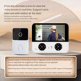 thumbnail image 1 of Becaristey Remote Control Wireless Video Doorbell For Smart Home Security System Long Battery Life Waterproof white, 1 of 6