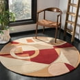 thumbnail image 2 of SAFAVIEH Rodeo Drive Clarissa Abstract Wool Area Rug, Beige/Multi, 4' x 4' Round, 2 of 7