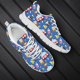 thumbnail image 1 of Zapatillas Doginthehole de primavera y otoño con bonitos dibujos de ambulancias y estampado de enfermera, zapatos planos informales con cordones para mujer, zapatillas para correr de malla, 1 of 6