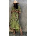 thumbnail image 1 of 2022 Vestido De playa con estampado bohemio para mujer, traje De baño, túnica De verano para mujer, ropa De playa, bata De Plage Kaftan Q121, 1 of 2