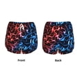thumbnail image 3 of Cauagu Red And Blue Lightning Print Women's 2 in 1 Running Shorts Athletic Workout Gym Yoga Shorts Running Shorts for Women-Medium, 3 of 7