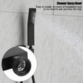 thumbnail image 4 of Ducha de mano con rociador de baño con ducha de mano de latón negro mate cromado, cabezal de ducha Zhivalor YQ-0627, 4 of 4