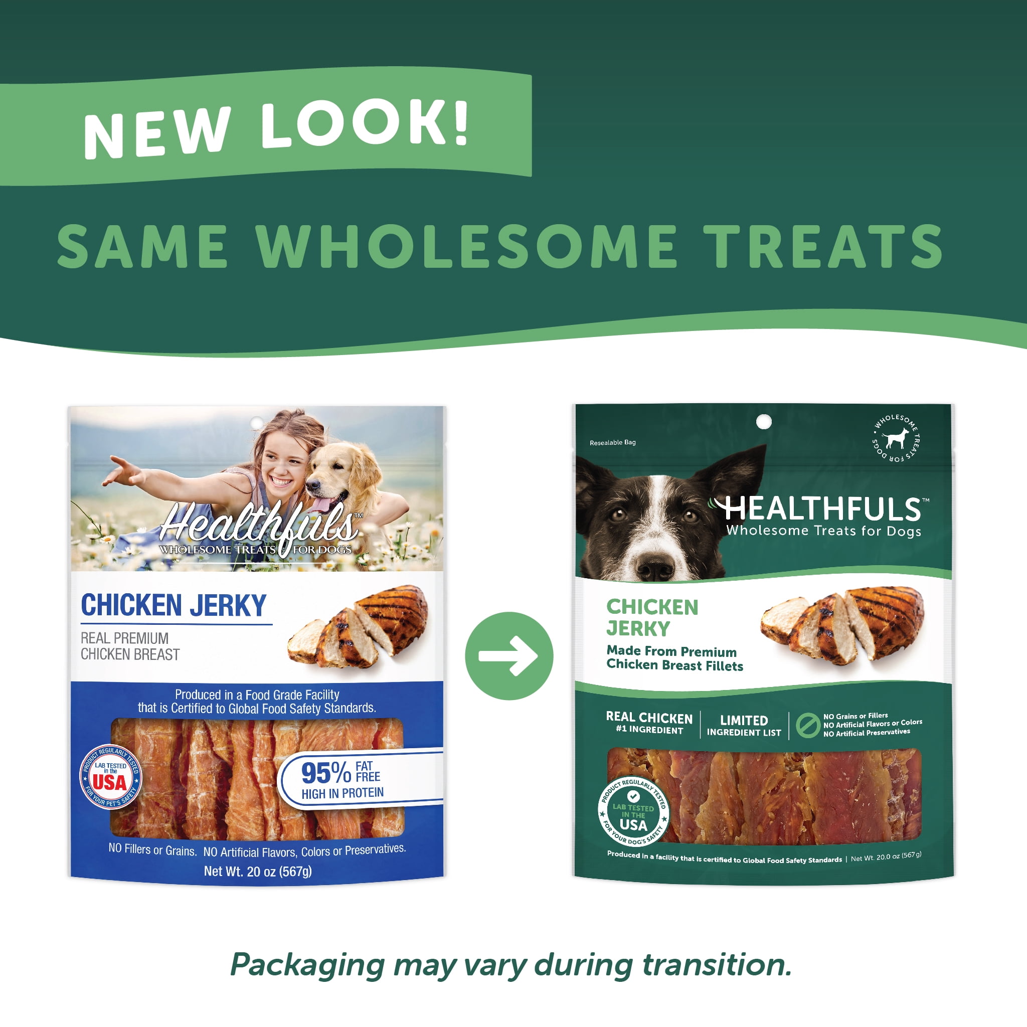 Healthfuls Chicken Jerky Dog Treats, 20oz