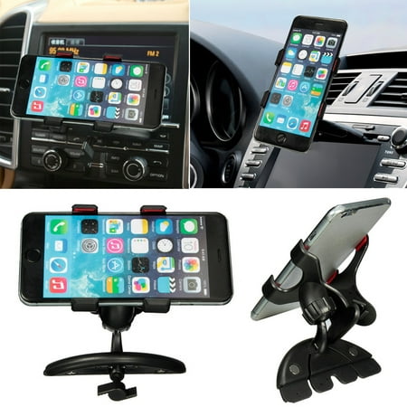- Universal Car CD Slot Holder Clip Mount Cradle Stand For Smart Phone GPS iPhone XS Max 8 8 Plus X 7 7plus 6 6s Plus 5 5S for Samsung S9 S8 S7 for HUAWEI P30 Pro