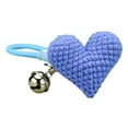 thumbnail image 1 of Knitted Heart Keychain Women Men Fashion Pendant Small DIY Solid Color Knitting Keyholder Hanging Decor Backpack Pendants Prop Red, 1 of 9