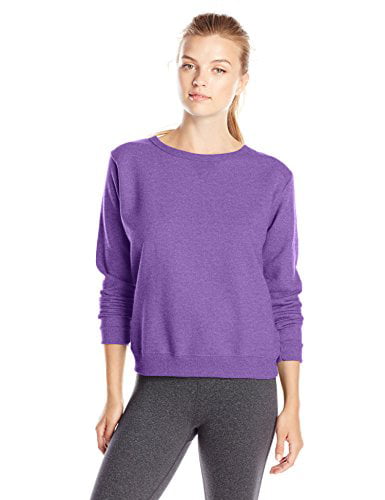 Hanes Women's V-Notch Pullover Fleece Sweatshirt, Violet Splendor ...