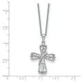 thumbnail image 5 of Sterling Silver Cross Pendant Necklace for Men and Women with Twisted Rope Design High Polish Finish Religious Filigree Statement Jewelry for Everyday Wear, 5 of 8