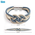 thumbnail image 6 of 2Pcs Curtain Tiebacks Magnetic,,Modern minimalist style curtains for Window Draperies Sheer Blackout Panels Home Office，Blue&Beige, 6 of 9