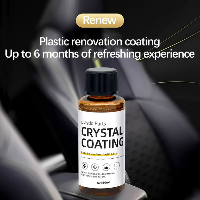 Plastic Restorer for Cars Ceramic Plastic Coating Trim Restore, Resists  Water, UV Rays, Dirt, Ceramic Coating, Not Dressing, Highly  Concentrated,30ml 