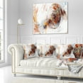 thumbnail image 3 of Designart Colored Smoke Brown - Abstract Throw Pillow - 18x18, 3 of 5