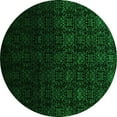 thumbnail image 1 of Ahgly Company Indoor Round Abstract Green Contemporary Area Rugs, 6' Round, 1 of 1