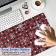 thumbnail image 4 of Long Mouse Pads for Desk,Red and Black Christmas Snowflake Desk Mats on Top Of Desks, Desk Mouse Pad Extra Large with 3mm Non-Slip Base and Stitched Edge for Gaming,Work,Home 31.5x15.7in, 4 of 4