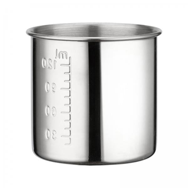 Vaso medidor,Vaso medicinal de acero inoxidable Vaso medidor,Vaso para medicamentos con báscula para medir medicamentos,Vaso con diseño graduado irrompible apilable,Metal líquido Taza