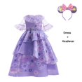 thumbnail image 1 of Nuevos niños Mirabel vestido niño carnaval fiesta películas Cos disfraz verano niñas bebé ropa informal juego de rol ropa 5T(120) Gao Jinjia LED, 1 of 2