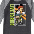 thumbnail image 3 of Disney - Ride It Out - Toddler And Youth Raglan Graphic T-Shirt, 3 of 4