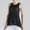 #458 Black, variant on Felirenzacia Women Tank Top, Sexy Mesh Sheer Long Flowy Loose Lightweight Yoga Jogging Tank,White,S