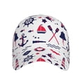 thumbnail image 2 of Naloa Original Classic Low Profile Hat Men Women Baseball Cap Dad Hat Adjustable Unconstructed Sailing Marine Travel Print Cap, 2 of 9