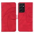 thumbnail image 3 of Flip Case For FOXDOCK Samsung Galaxy S21 Ultra Card Slots and Kickstand Function Skin Feel Leather, 3 of 5