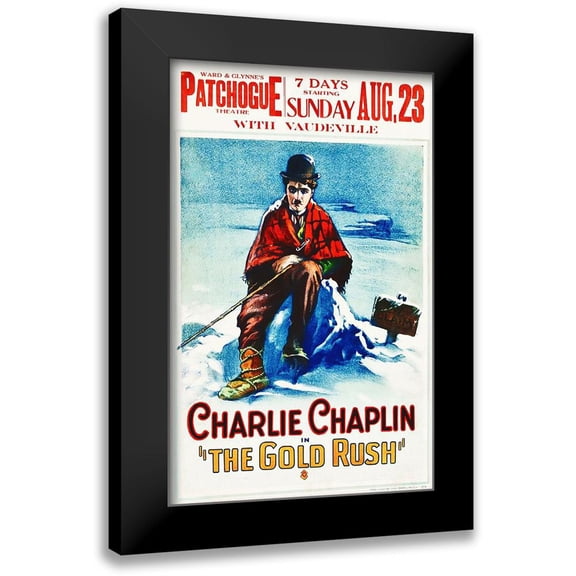 Hollywood Photo Archive 10x14 Black Modern Framed Museum Art Print Titled - The Gold Rush poster