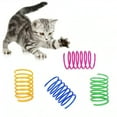 thumbnail image 4 of 4 Piece Cat Toys Set: Colorful, Interactive Spring & Tube Toys for Indoor Cats - Flexible Spiral Coils for Kittens, 4 of 9