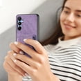thumbnail image 6 of for Samsung Galaxy A16 Case with Detachable Credit Card Holder Slot, Magnetic Slim Scratch Resistant Ultra-Thin Case for Samsung Galaxy A16. TCK-Retro Purple, 6 of 10