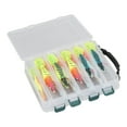 thumbnail image 3 of 10 señuelos luminosos de calamar de acero inoxidable, plástico fluorescente, realistas, con forma de camarón, accesorios de pesca., 3 of 14
