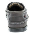 thumbnail image 4 of Sebago Mens Schooner Boat Shoes in Dark Grey Tumbled Leather, 4 of 6