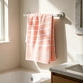 thumbnail image 5 of AUNVITO 100% Cotton Bath Towels, Light Weight, Soft, Super Absorbent and Fast Drying, No Fading Multipurpose Use for Sports, Swimming, Travel, Fitness, Yoga, Multicolor, 5 of 7