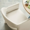 thumbnail image 3 of Modway Talia Performance Velvet Dining Armchair in Alabaster, 3 of 9