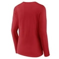 thumbnail image 3 of Women's Red St. Louis Cardinals Victory Script Long Sleeve V-Neck T-Shirt, 3 of 3