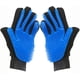 thumbnail image 1 of Guantes de masaje y aseo para perros y gatos, guantes de goma para limpiar el pelo de las mascotas (par azul), 1 of 5