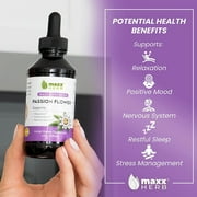Maxx Herb Passion Flower Extract Stress Relief & Sleep Supplement, 4 Oz