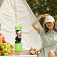 thumbnail image 1 of Teissuly Clearance Portable Agitators, Mini Agitators For Shakes ,Mini Agitators With 6 Blades USB Rechargeable 16.9oz Multifunction Juicer Cup For Travel,Camping,Office(Green, ) Teissuly WER2023081600395, 1 of 8
