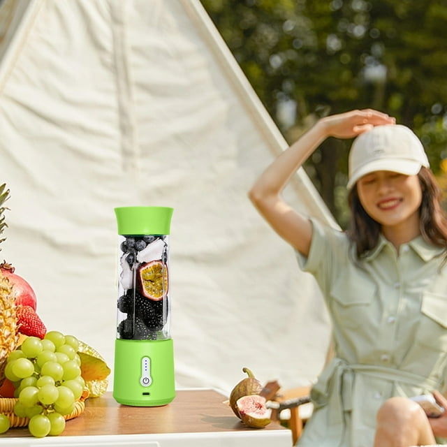 Teissuly Clearance Portable Agitators, Mini Agitators For Shakes ,Mini Agitators With 6 Blades USB Rechargeable 16.9oz Multifunction Juicer Cup For Travel,Camping,Office(Green, ) Teissuly WER2023081600395