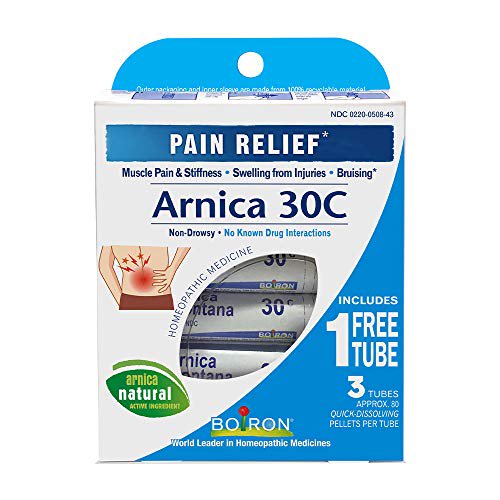 Boiron Arnica Montana 30C 3 Tubes (80 Pellets per Tube) Homeopathic