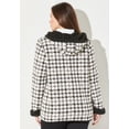 thumbnail image 2 of Catherines Women's Plus Size Petite Printed Fleece Coat With Sherpa Lining, 2 of 4