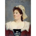 thumbnail image 2 of Marcel Baschet 18x24 Black Ornate Framed Double Matted Museum Art Print Titled: Marie-Caroline Kalb (1854-1930) (1896), 2 of 5