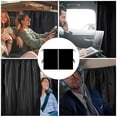 thumbnail image 3 of Maytalsory Cloth Sun Protection Curtains Protection Wide Application Easy Installation Rear Window Curtain black 1Set, 3 of 6