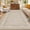 Tan, variant on ZACOO 5'x7' Modern Bordered Area Rug Soft Low Pile Non-Slip Washable Carpet Indoor Foldable Accent Rug for Dining Room Home Office, Tan