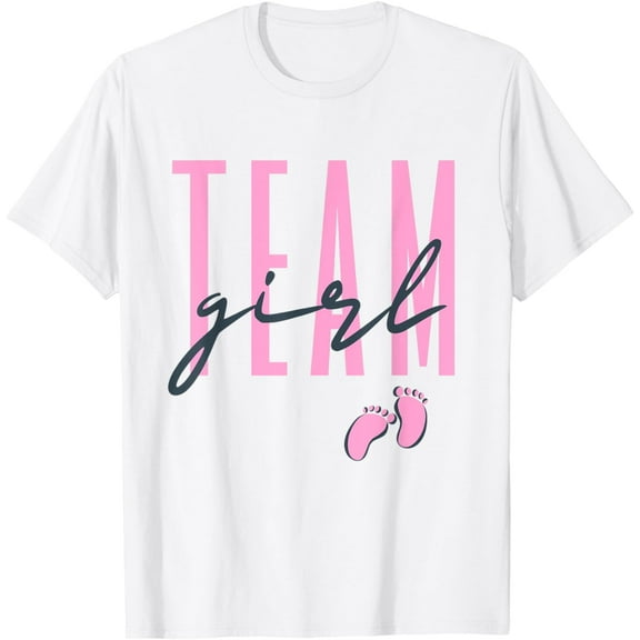 Team Girl Gender Reveal Baby Shower Pink or Blue T-Shirt mens t shirt，white，women，funny，misfits，men，journey，t-shirt