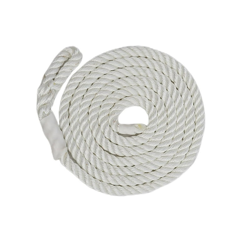  Boat Bumper Rope with Loop, Boat Accessories Hangers, 9.5mmx2M Marine  Rope for Docking White