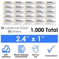 thumbnail image 4 of Innovative Haus 20 labels x 50 Sheets (1,000 Total) Risk of Suffocation Warning Label Keep Away from Children 2.4" x 1" Stickers, Self Adhesive Sticker Reduce Hazard., 4 of 11
