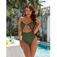 thumbnail image 2 of Womens One Piece Swimsuit Tummy Control Bathing Suit Sexy Flattering Cheeky High Cut Out Cute Ladies Swimwear, 2 of 8