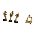 thumbnail image 5 of Dualoai Creative Abstract Resin Thinker Statues Figurine Craft Sculptures Tabletop Decorations Souvenirs for Office Bookshelf Living Room, 5 of 8